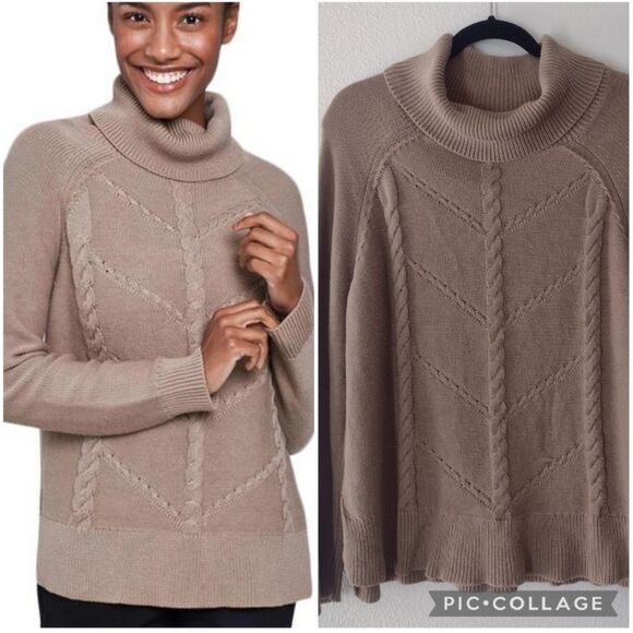 United by Blue 100% Organic Cotton Cable Knit Coastal Grandma Sweater XL - Picture 1 of 7